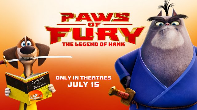 Hold on to your butts. You’ll be fighting like these cats and dog(s) to see #PawsOfFury on 7/14