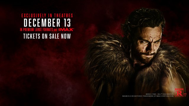 KRAVEN THE HUNTER Starts December 12th.